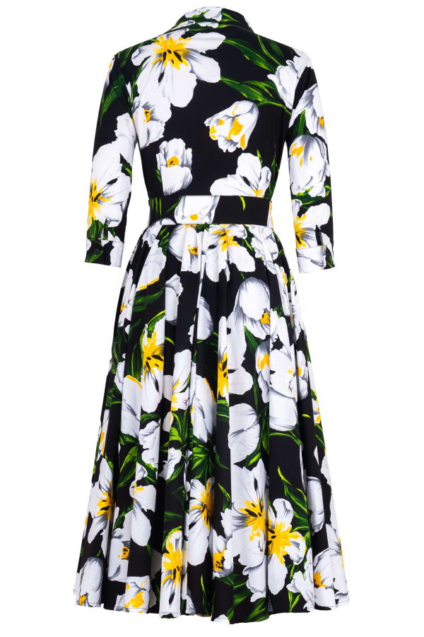 Samantha Sung Abelia Midi Dress - Black