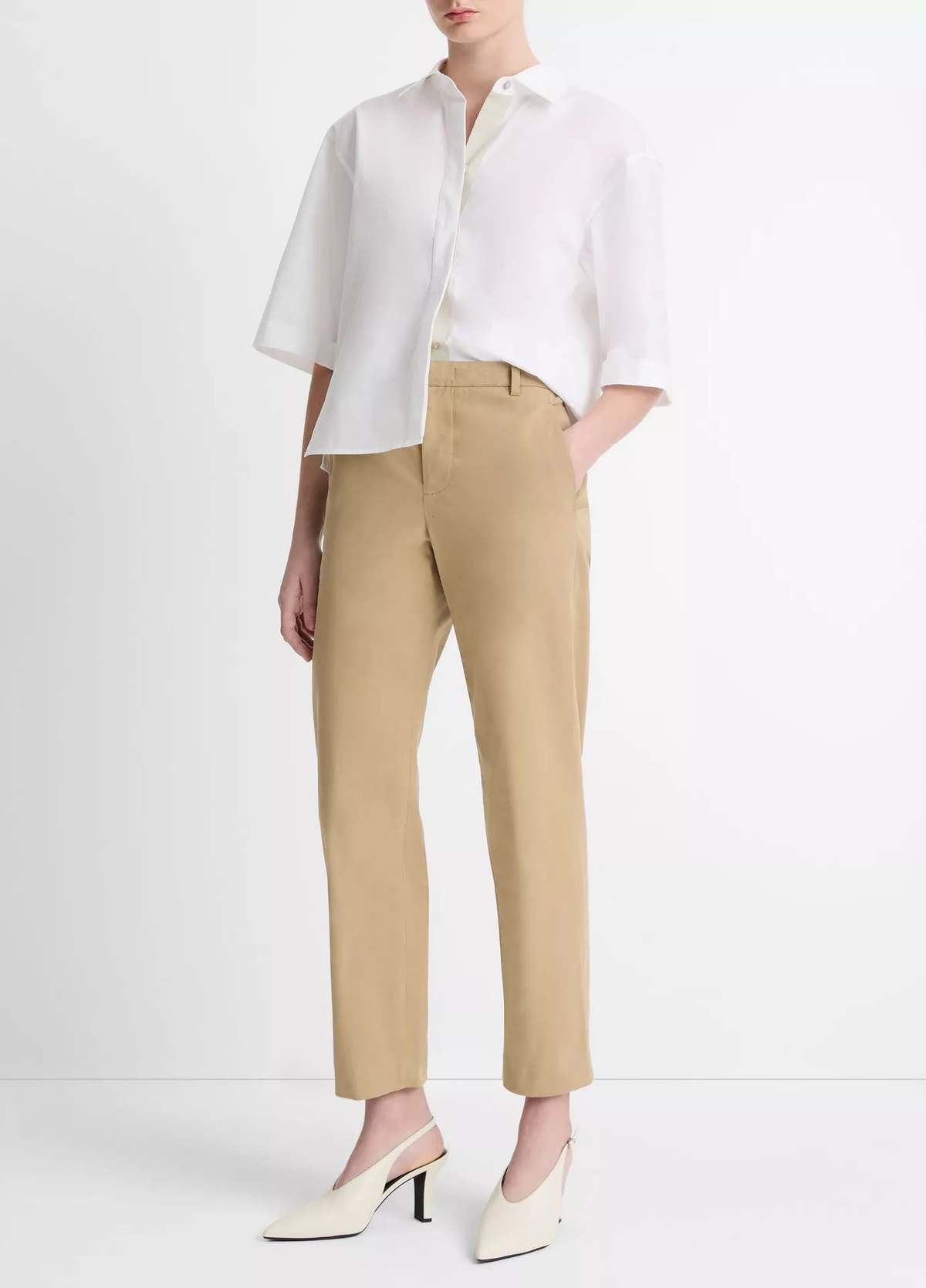 VINCE Avery Mid-Rise Italian Stretch-Cotton Chino Pants - Image 2 of 4