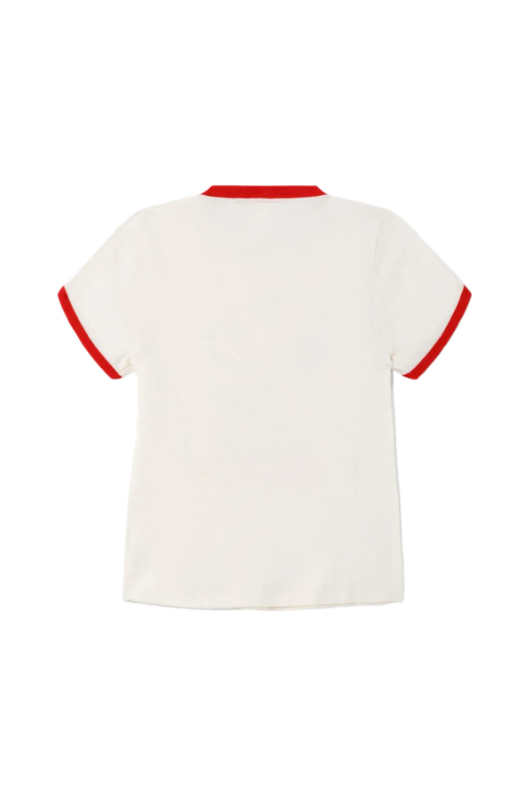 RE/DONE 60's Slim Ringer Snoopy Tee