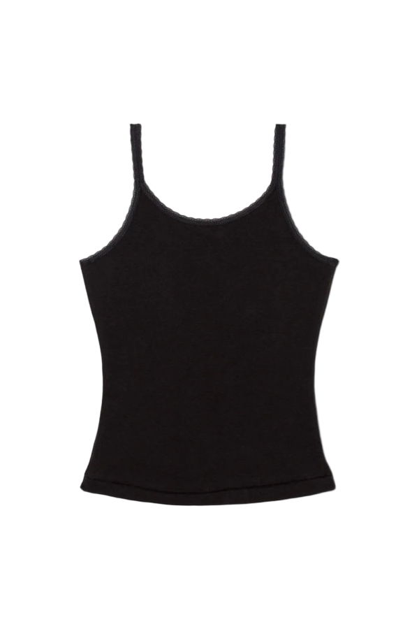 RE/DONE Lace Strap Tank Open Road - WASHED B