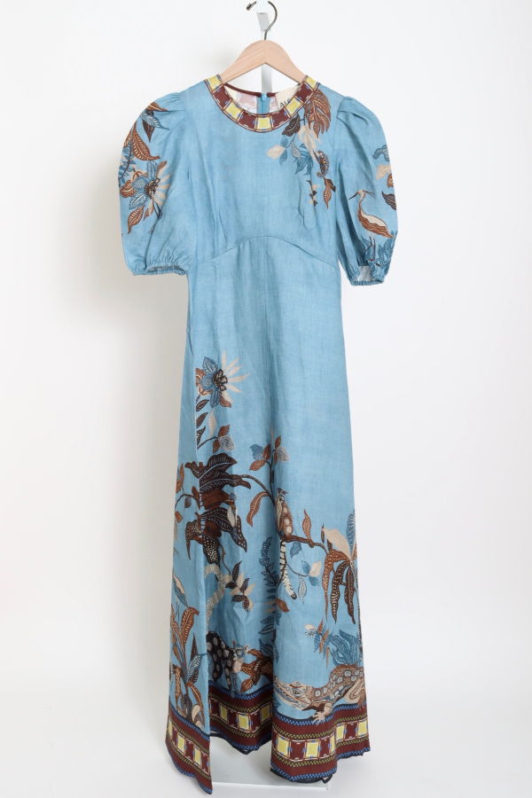 ALEMAIS Georgie Midi Dress - Blue Multi