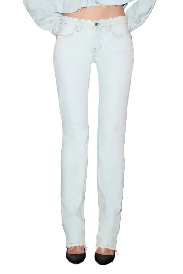 RE/DONE Snatch Back Straight Jean - Bleach Distress