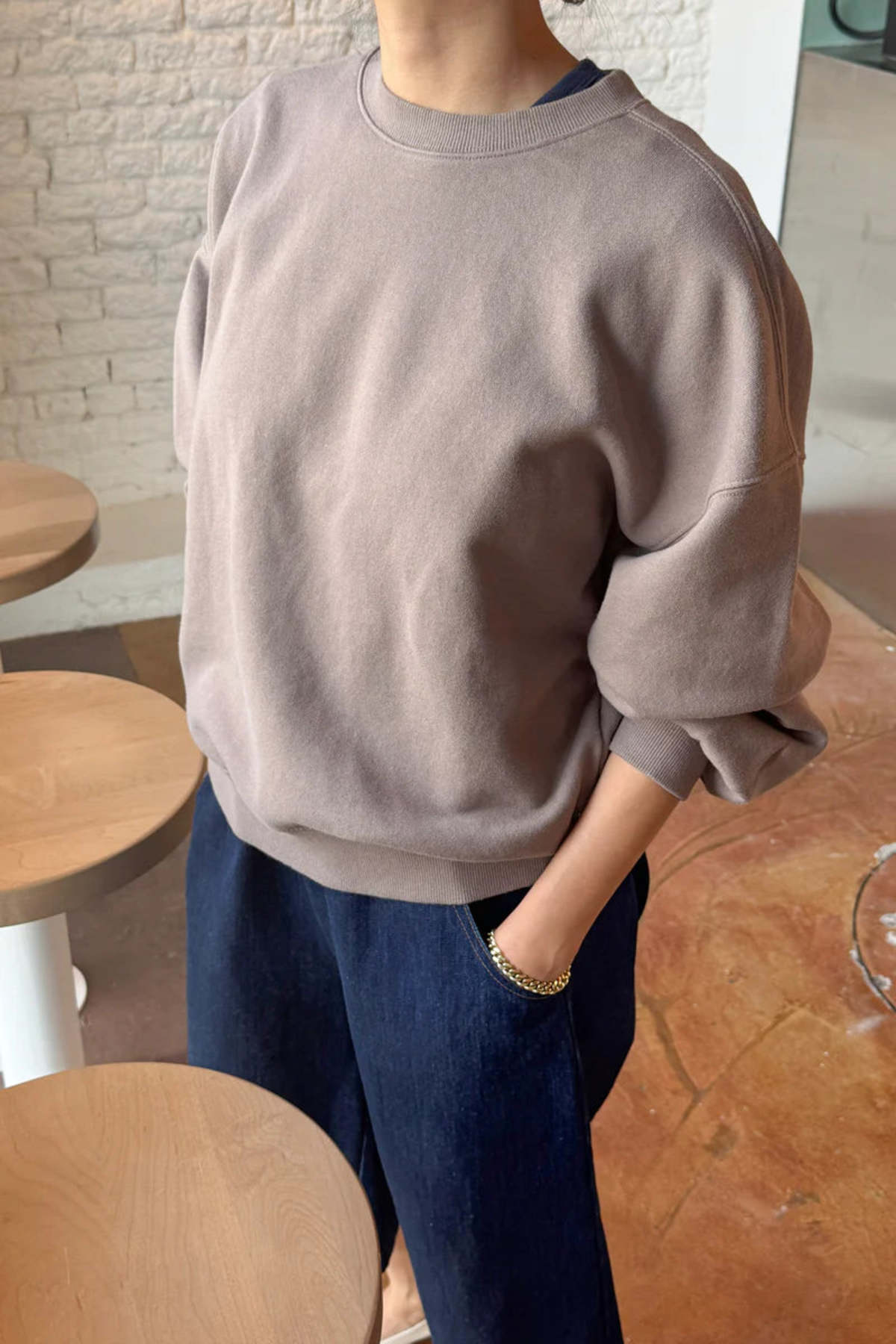 Le Bon Shoppe French Terry Core Sweatshirt - Image 3 of 4