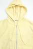 Auralee Cotton Nylon Pile Zip Parka Hoodie - Light Yellow - Thumbnail 2