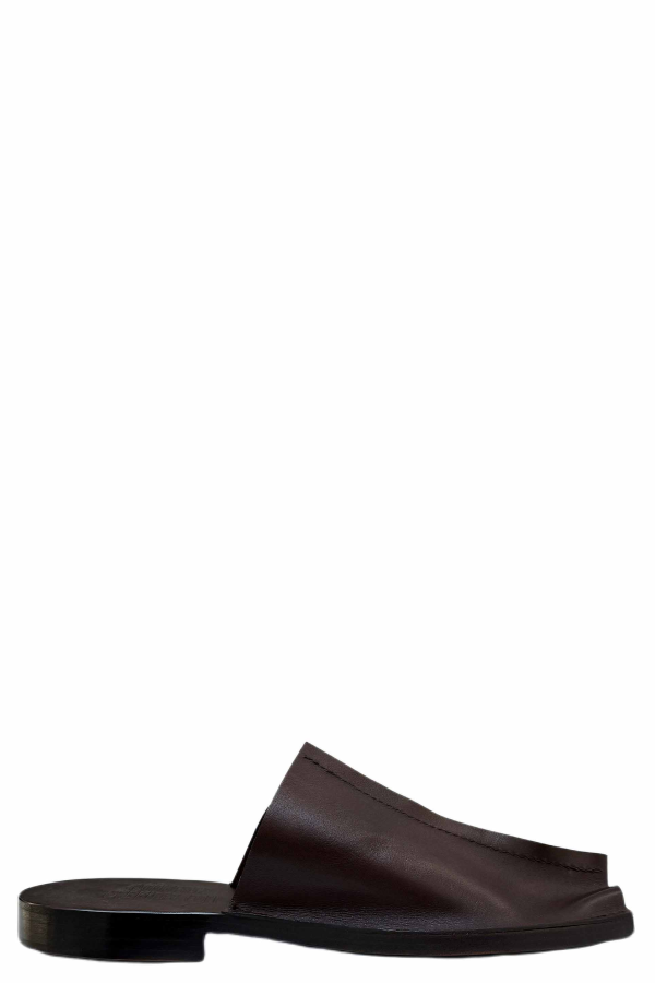 Gabriela Coll Garments No.7 Leather Open Toe Babouche Sandals - Brown