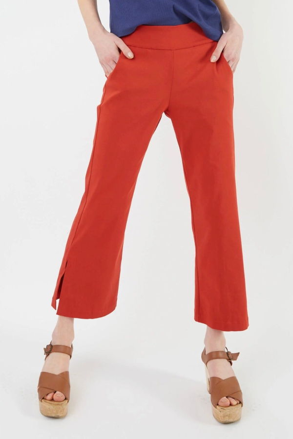 Meg Big Slit Pant - Paprika
