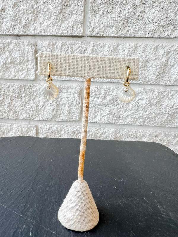 Thatch Coquille Hoop Earrings - Mother Of Pearl Thatch Coquille Hoop Earrings - Mother Of Pearl