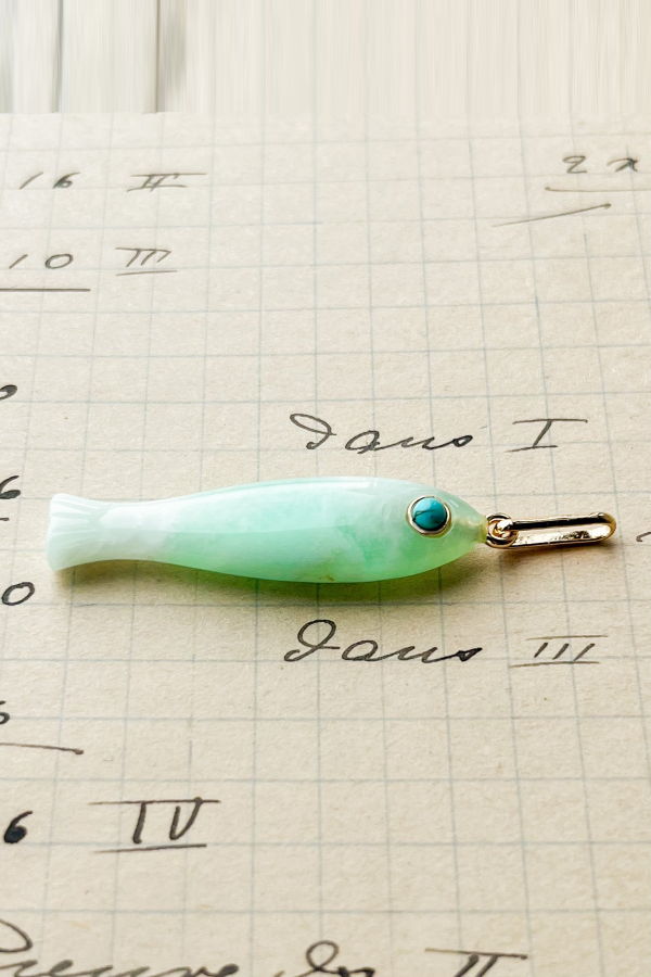 Thatch Fortuna Chrysoprase Charm