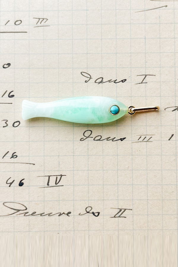 Thatch Fortuna Chrysoprase Charm