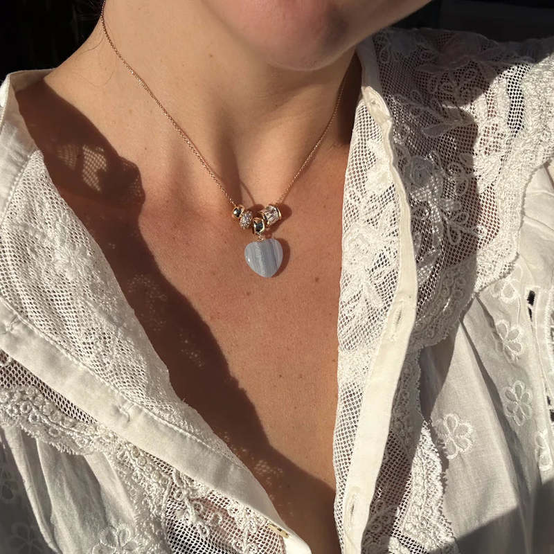 Thatch Gemma Blue Lace Bail Charm