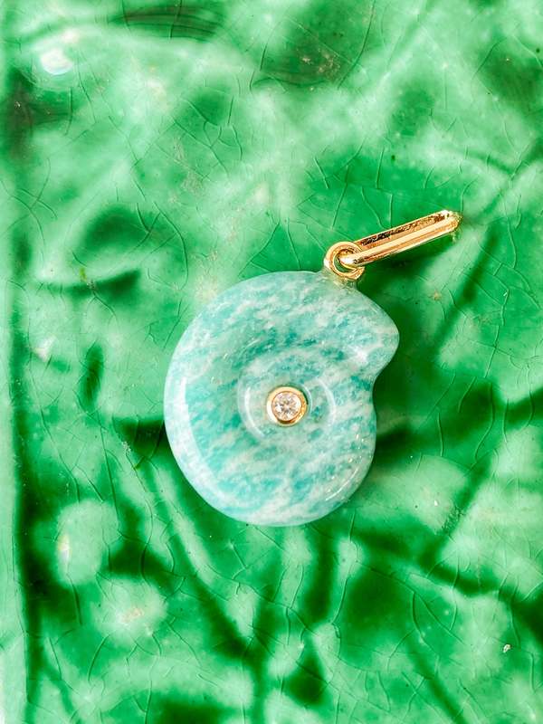 Thatch Nautilus Amazonite Charm Thatch Nautilus Amazonite Charm