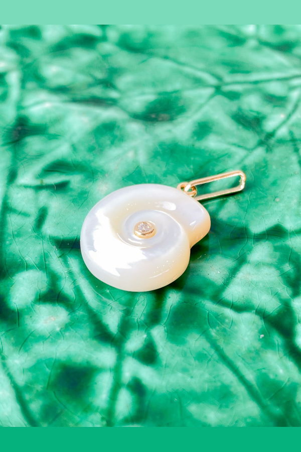 Thatch Nautilus Mother Of Pearl Charm