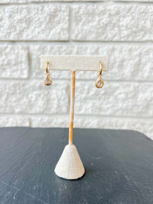 Thatch Starlet Teardrop Hoop Earrings - 14K Gold Plated Thatch Starlet Teardrop Hoop Earrings - 14K Gold Plated