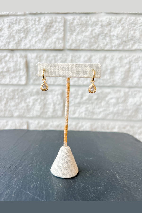 Thatch Starlet Teardrop Hoop Earrings - 14K Gold Plated
