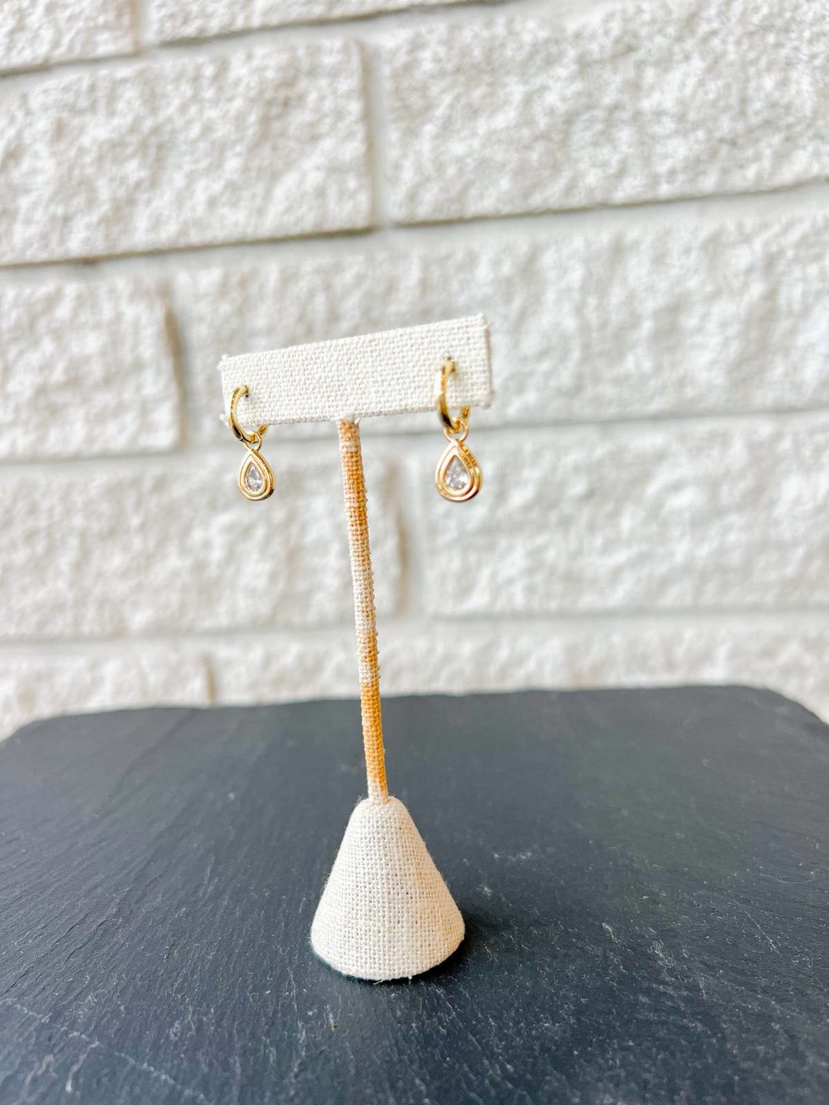 Thatch Starlet Teardrop Hoop Earrings - 14K Gold Plated - Image 2 of 5
