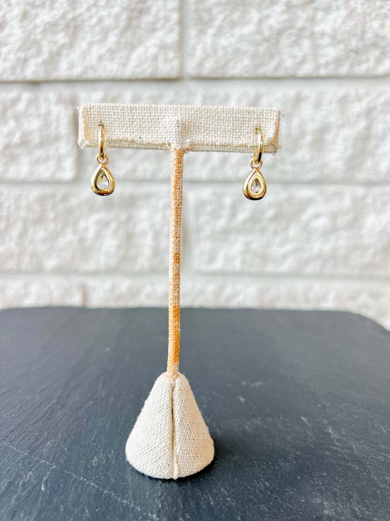 Thatch Starlet Teardrop Hoop Earrings - 14K Gold Plated
