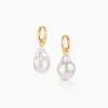 Thatch Talia Pearl Hoop Earrings - 14k Gold Plated - Thumbnail 4