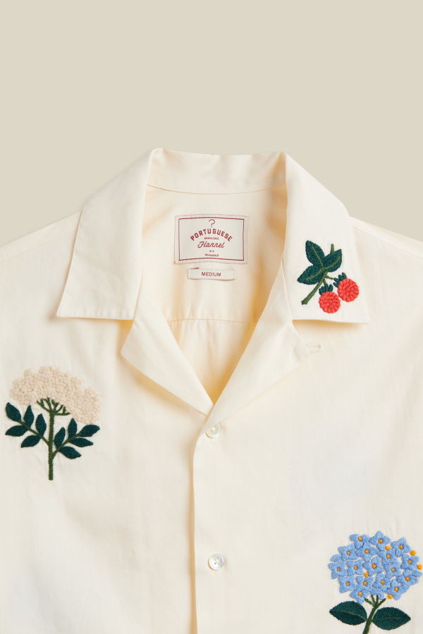 Portuguese Flannel Spring Embroidery Shirt