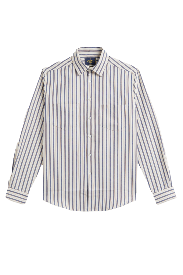 Portuguese Flannel Union Stripe Oxford Shirt