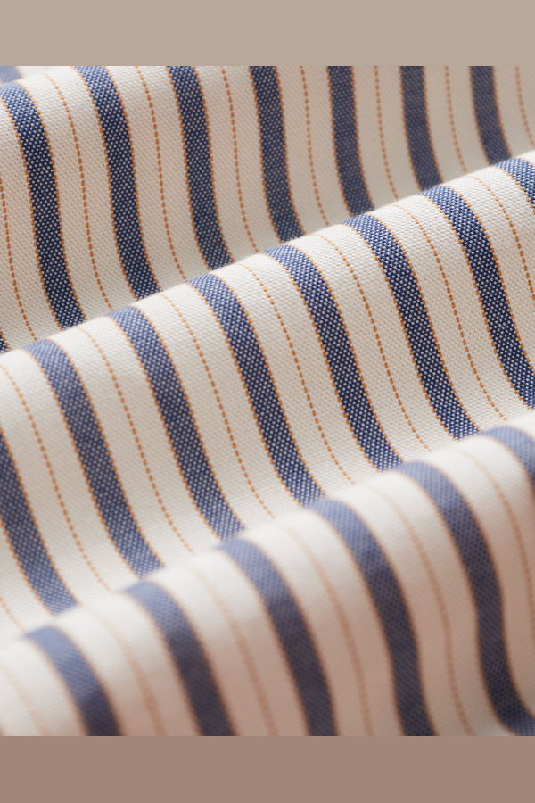 Portuguese Flannel Union Stripe Oxford Shirt