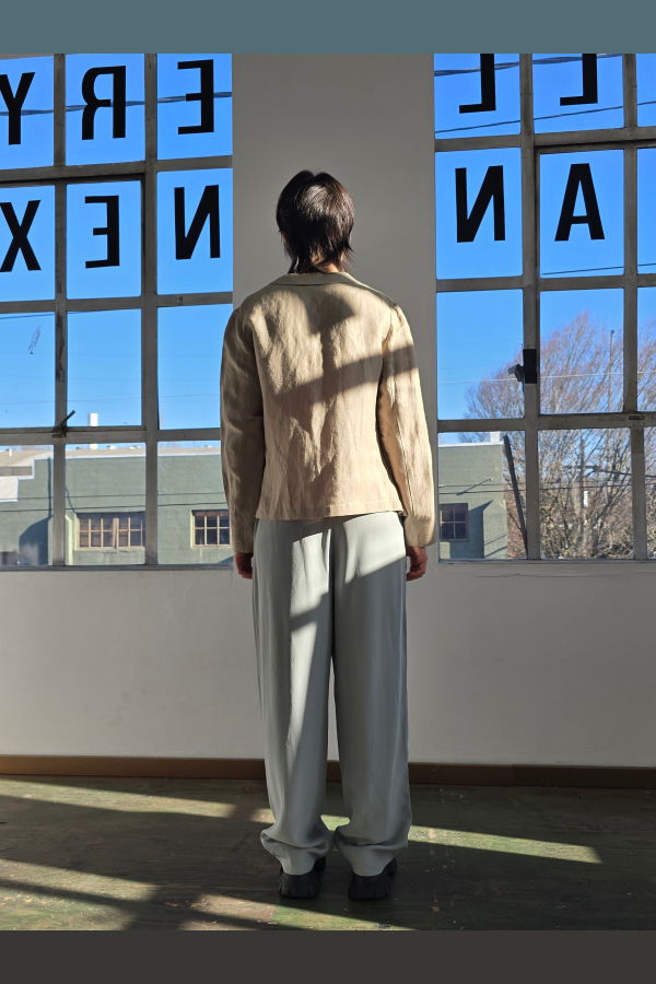 Vintage Giorgio Armani Light Gray Slinky Trousers Pants