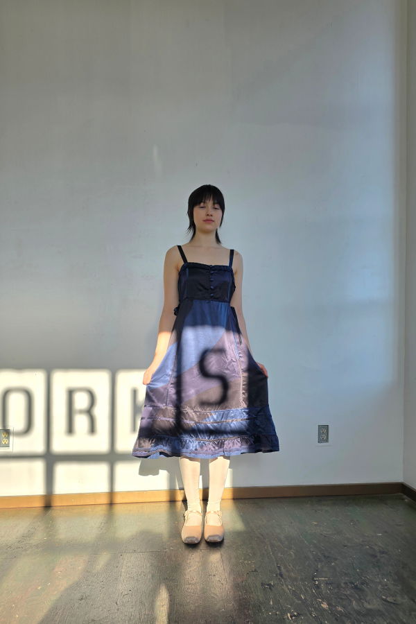 Vintage Marc Jacobs Blue Babydoll Silk Dress