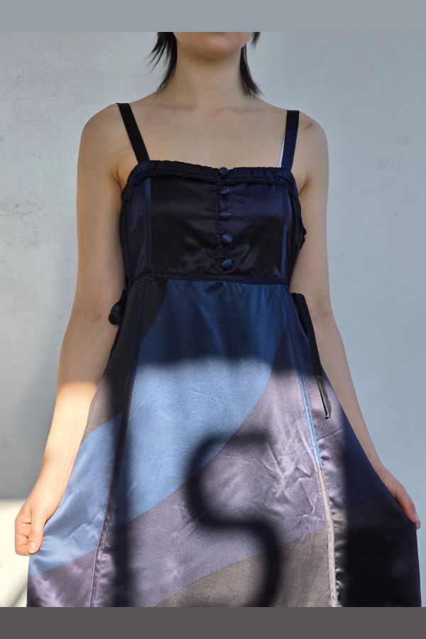 Vintage Marc Jacobs Blue Babydoll Silk Dress