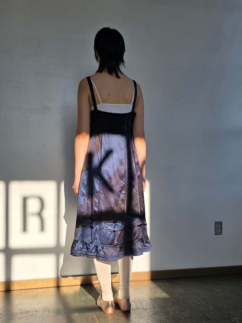 Vintage Marc Jacobs Blue Babydoll Silk Dress