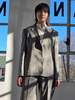 Vintage Minimal Silk Suit - Grey - Thumbnail 1