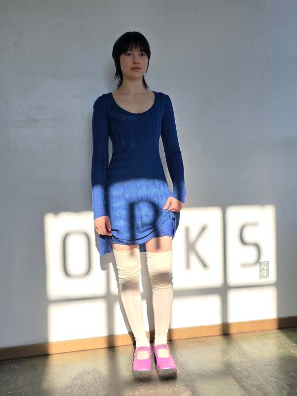 Vintage Missoni Blue Woven Scoopneck Dress