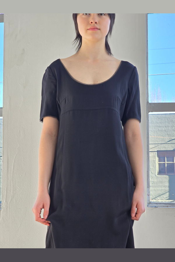 Vintage Prada Minimal Black Dress