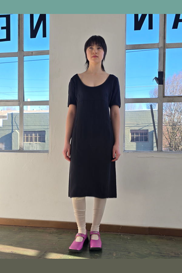 Vintage Prada Minimal Black Dress