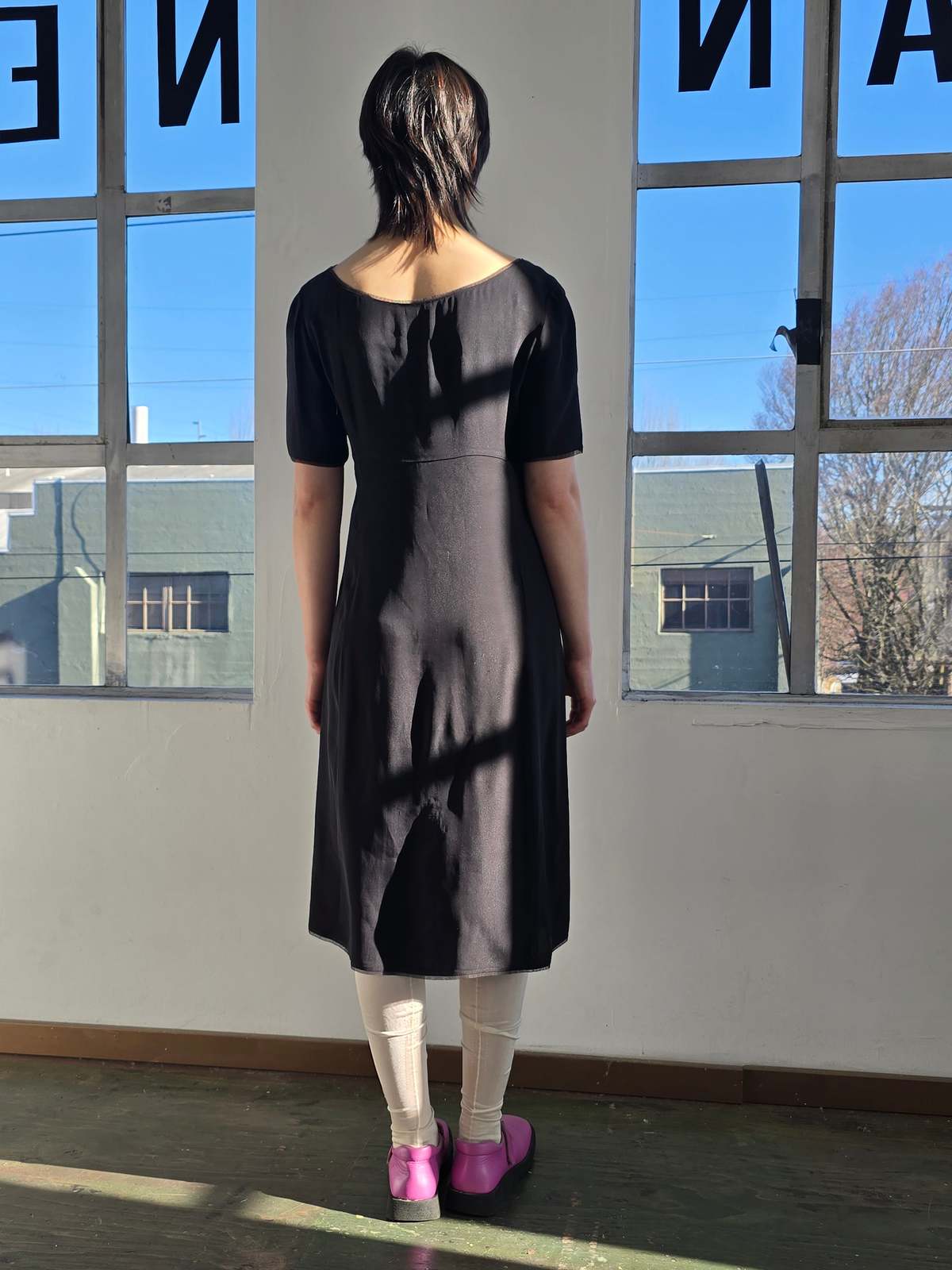 Vintage Prada Minimal Black Dress - Image 6 of 6