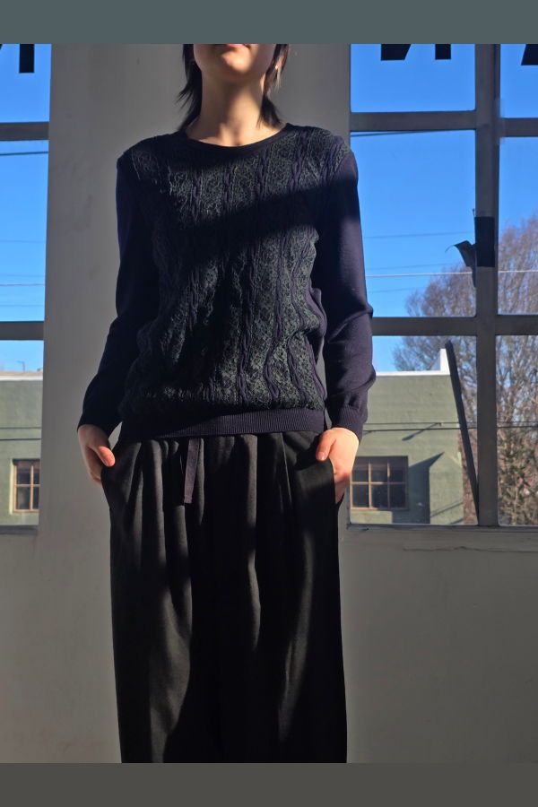 Vintage Valentino Lace Detailed Sweater