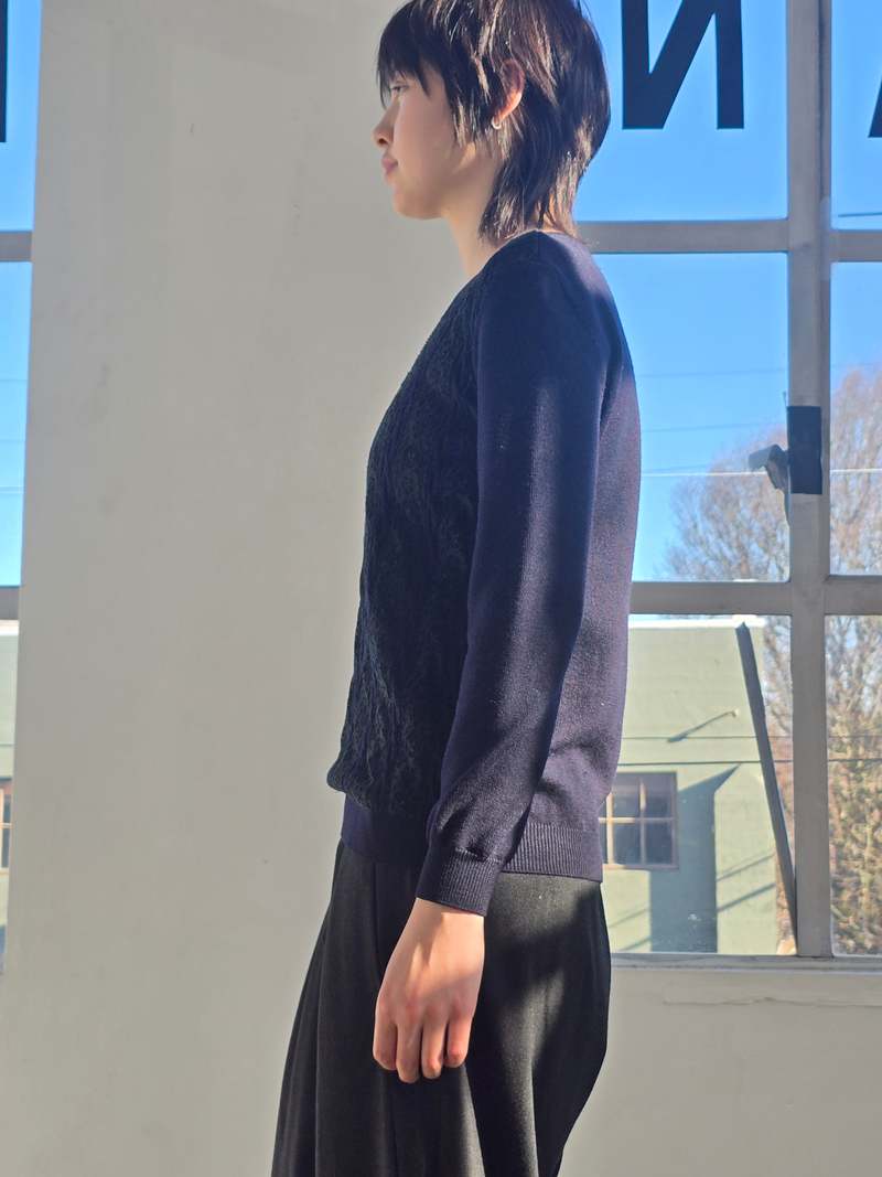 Vintage Valentino Lace Detailed Sweater