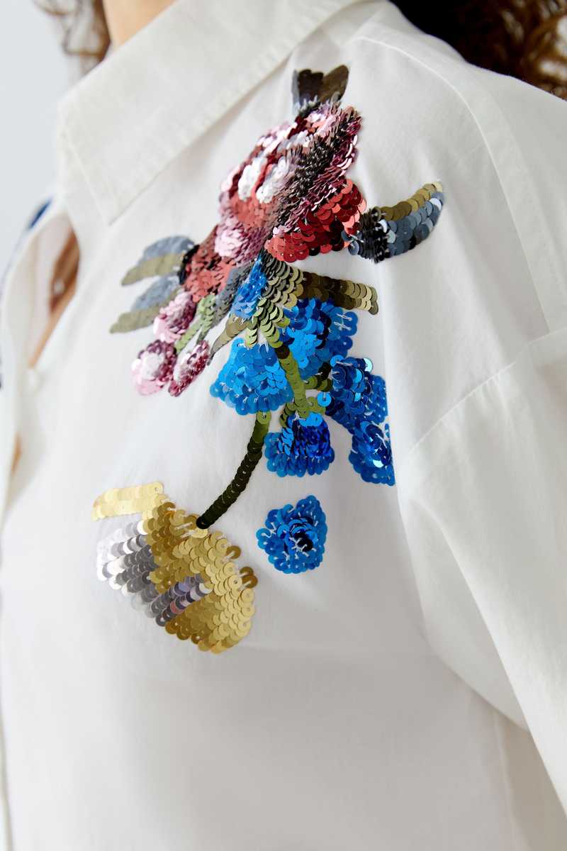 OUI FASHION Chemise Paillettes Shirt