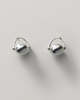 Annika Inez Ellipse Earrings - Silver - Thumbnail 1