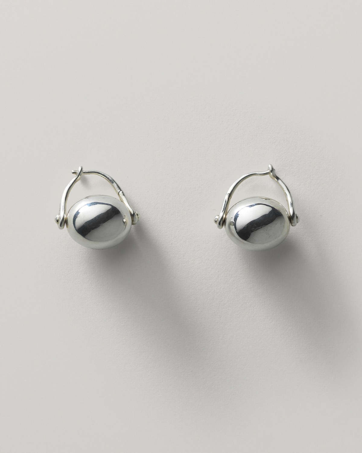 Annika Inez Ellipse Earrings - Silver - Image 1 of 4