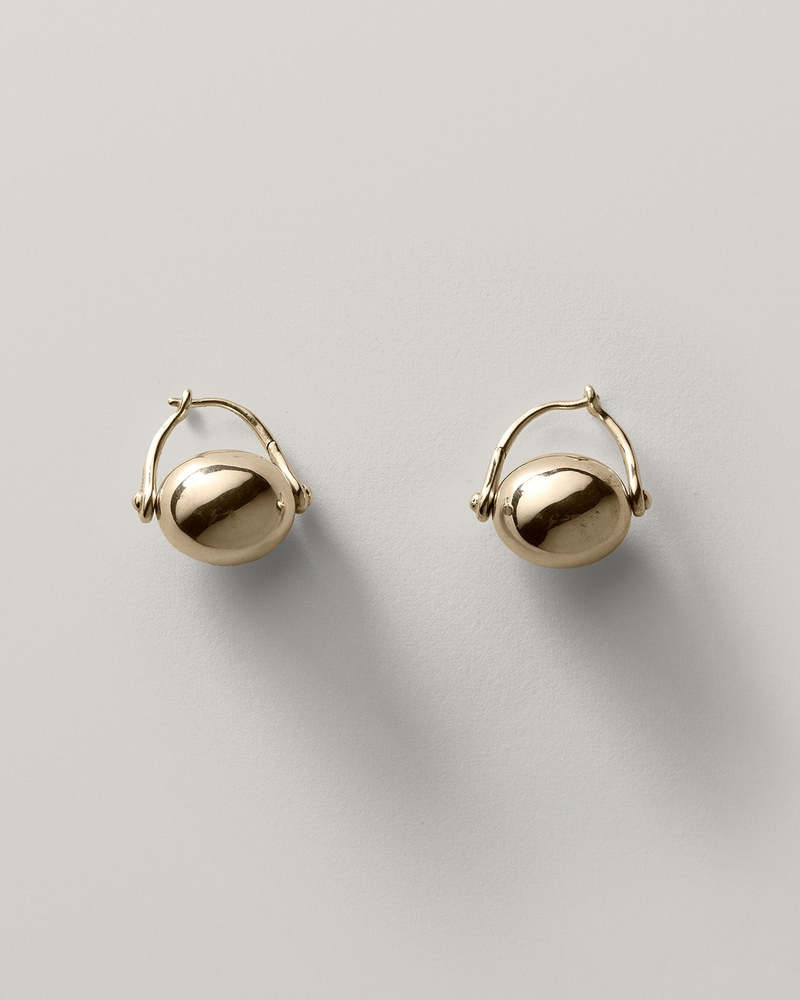 Annika Inez Ellipse Earrings - Silver