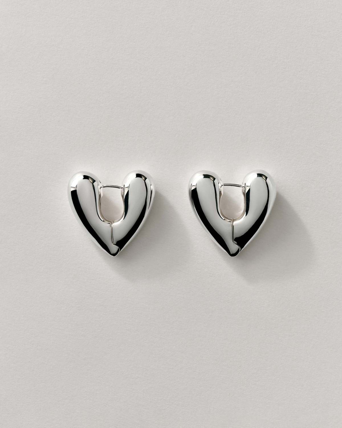 Annika Inez Heart Hoops - Gold/Silver - Image 1 of 5