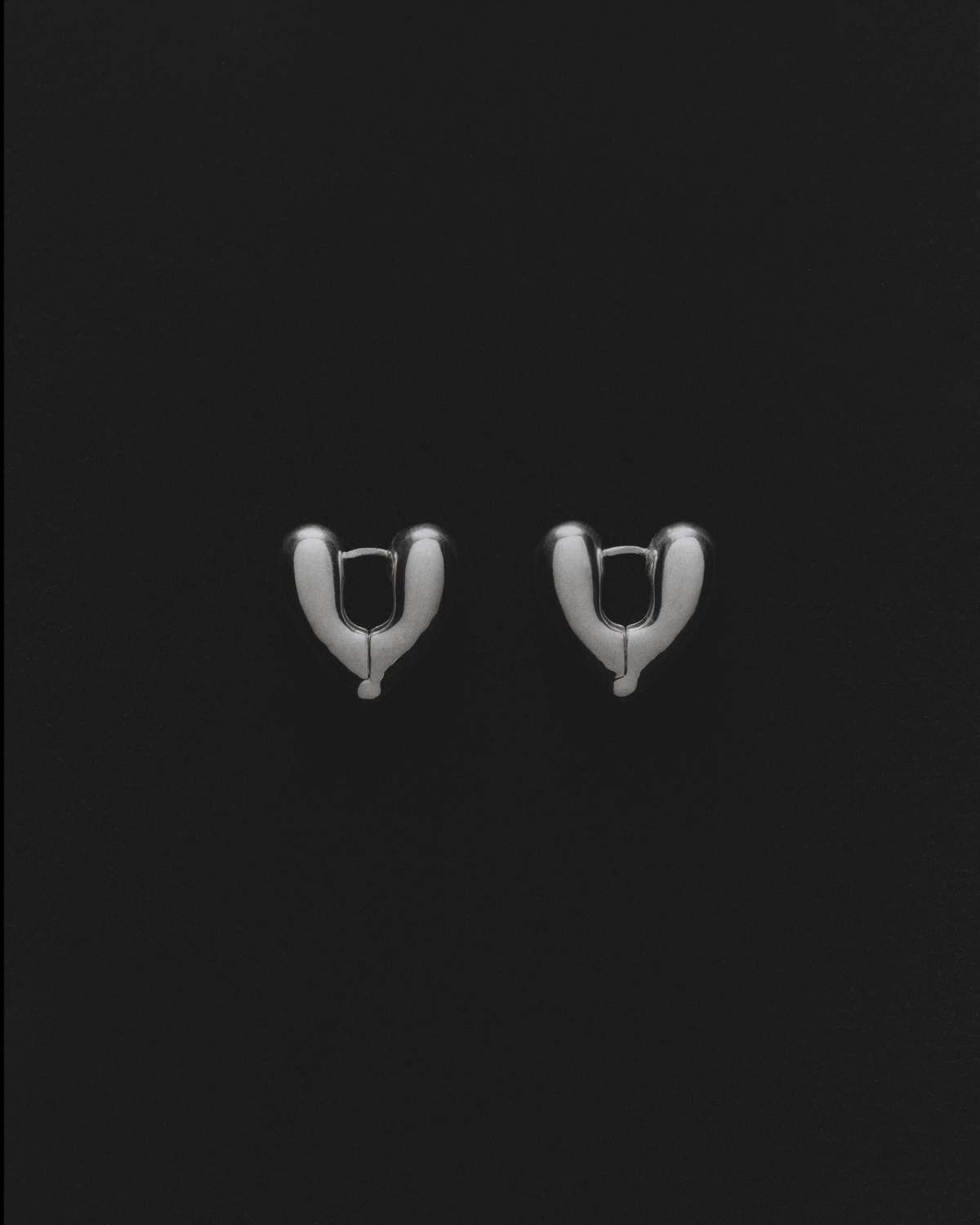 Annika Inez Heart Hoops - Gold/Silver - Image 4 of 5