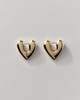 Annika Inez Heart Hoops - Gold/Silver - Thumbnail 5