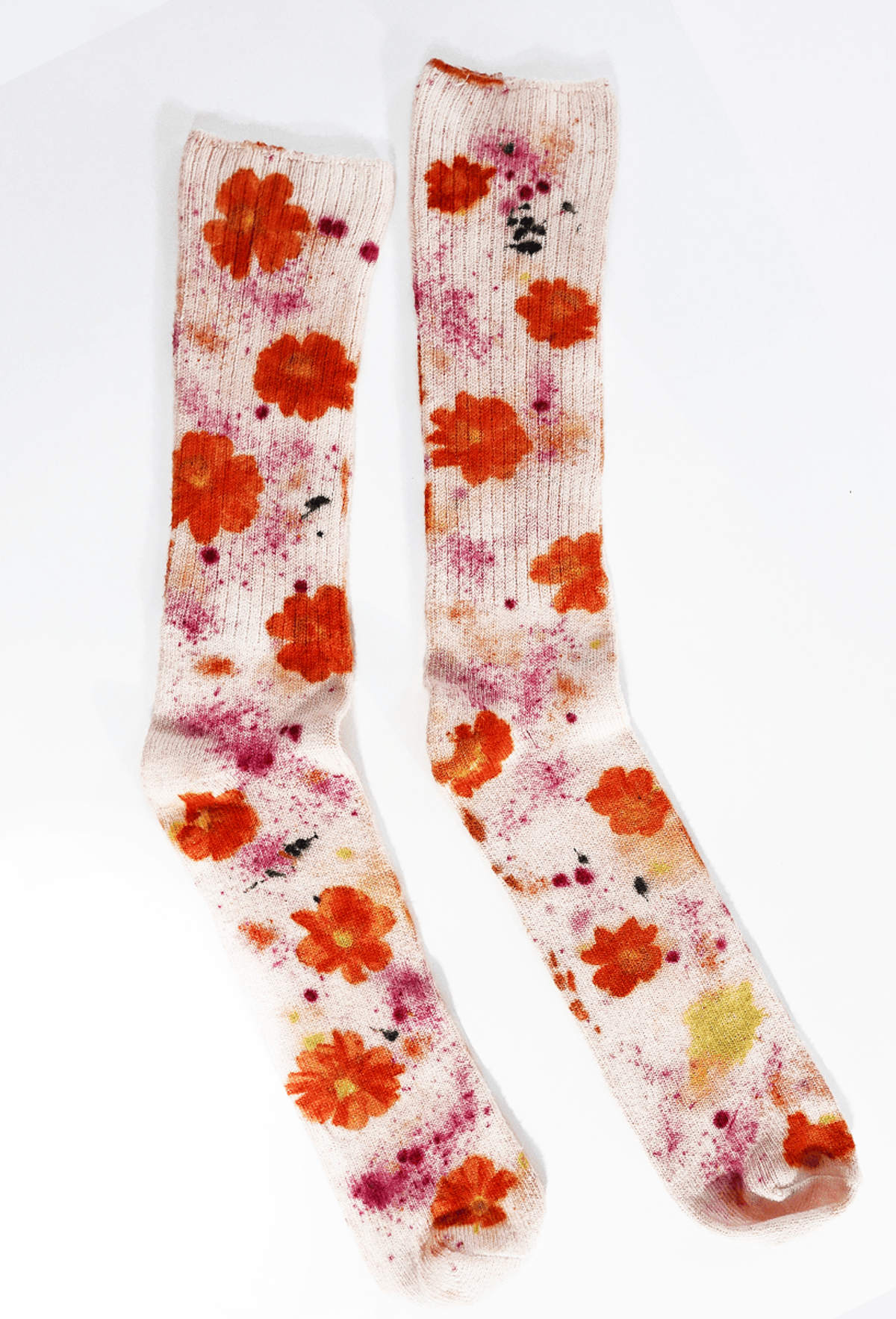 DYE KWEEN Pressed Flower Bamboo Sock - Image 2 of 3