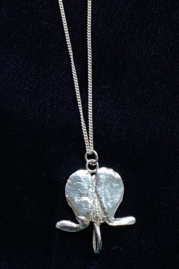 Bilak Jewelry Big Bleeding Heart Charm Necklace