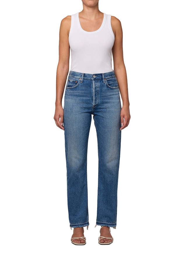 AGOLDE 90's Pinch Waist High Rise Straight Jeans