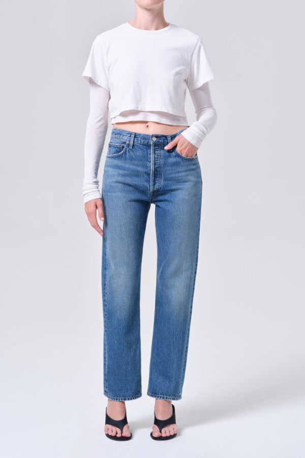 AGOLDE 90's Pinch Waist High Rise Straight Jeans