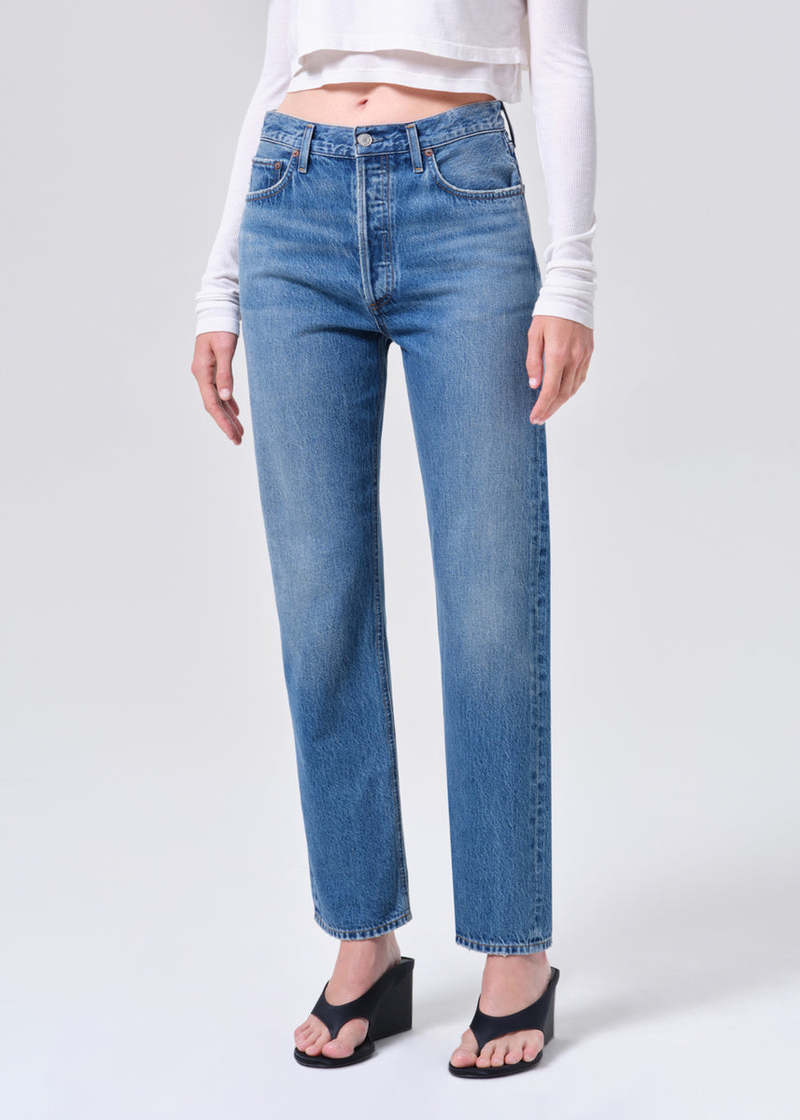 AGOLDE 90's Pinch Waist High Rise Straight Jeans