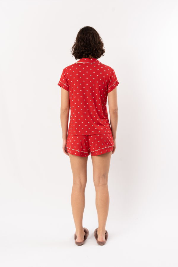 Eberjey Gisele Printed PJ Set Shorts