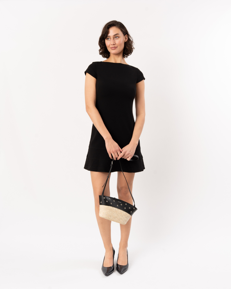 Theory S/S Tier Seam Dress - Black
