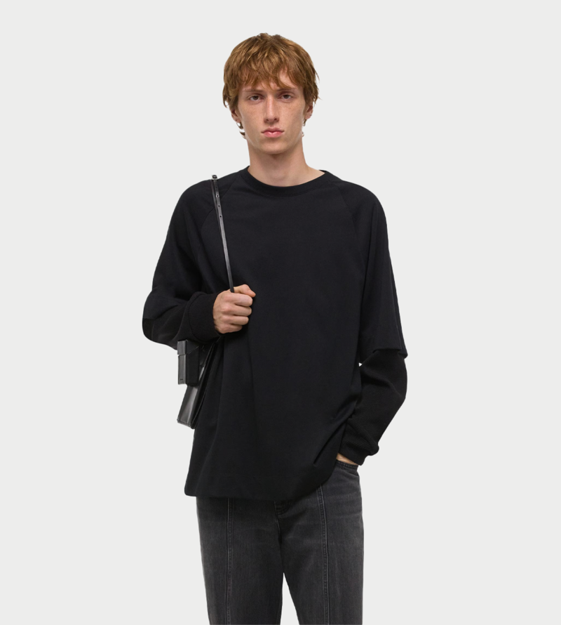 Helmut Lang Double-Layered Waffle Top